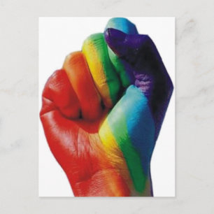 Rainbow Fist Vykort