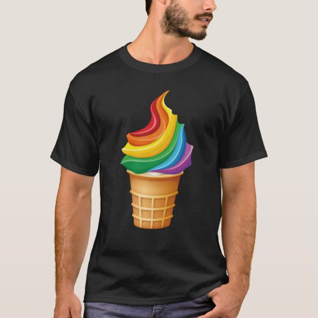 Rainbow Flag Equality Gay Lesbian Transgender Dive T Shirt (Framsida)