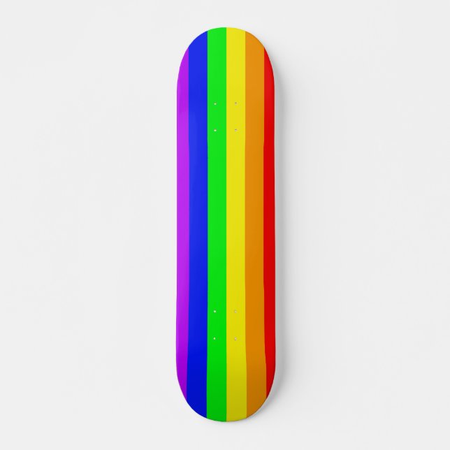Rainbow Flag Mini Skateboard Bräda 18,5 Cm (Framsida)