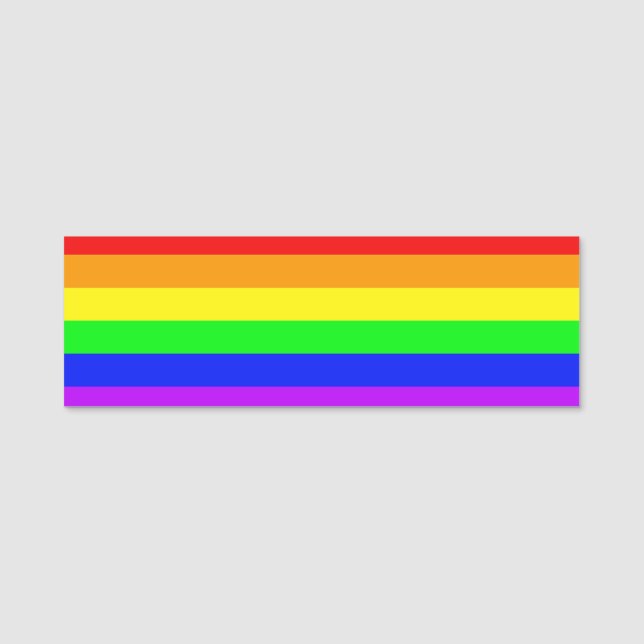 Rainbow Flag Namnbricka (Framsida)