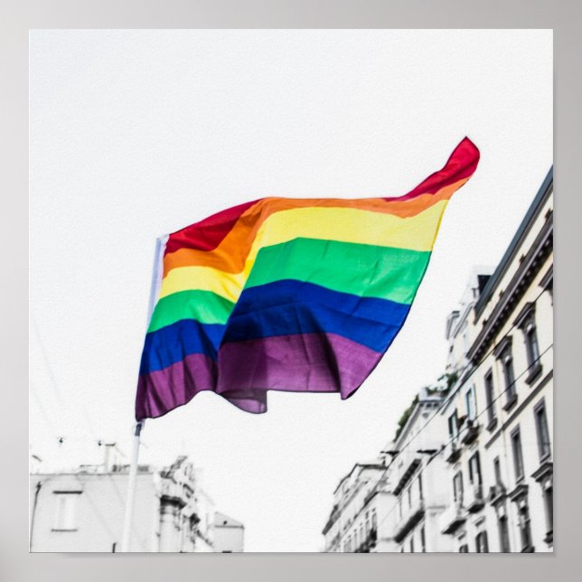 Rainbow Flag Pride Poster (Framsidan)