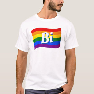 Rainbow Flagga Bi Bisexual pride LGBT HGBTQ pride T Shirt
