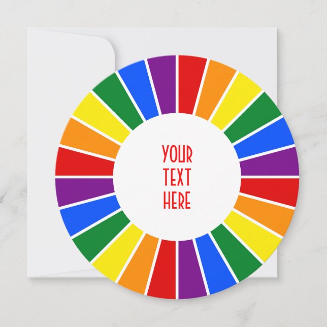 RAINBOW FLAGGA BUTTON RAYS + tecken eller text (Framsida)