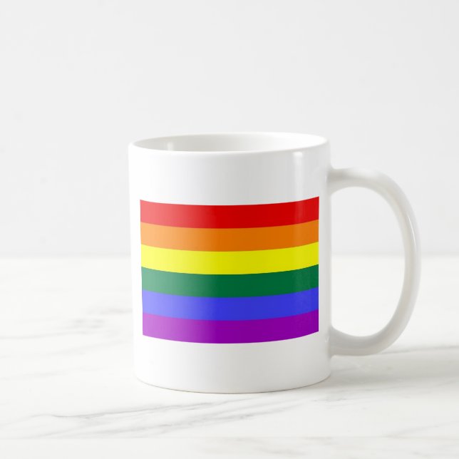 Rainbow Flagga Coffee Mugg (Höger)