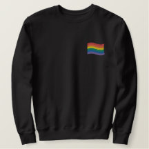 Rainbow Flagga Embroized T-Shirt