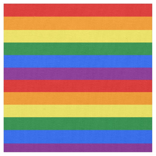 Rainbow Flagga Fabric & Pride mode / LGBT Tyg (Närbild)
