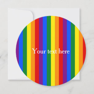 RAINBOW FLAGGA FÄRG + din text