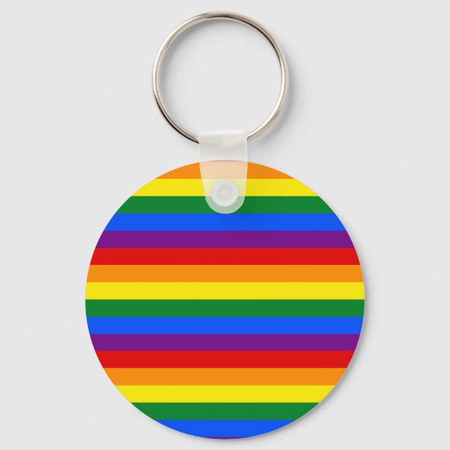 RAINBOW FLAGGA FÄRG NYCKELRING (Framsida)