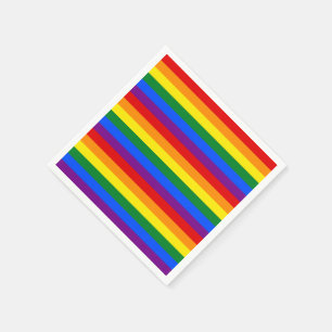 RAINBOW FLAGGA FÄRG PAPPERSSERVETT