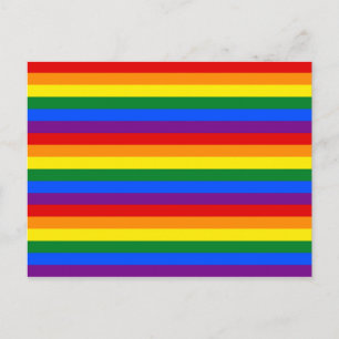 RAINBOW FLAGGA FÄRG VYKORT