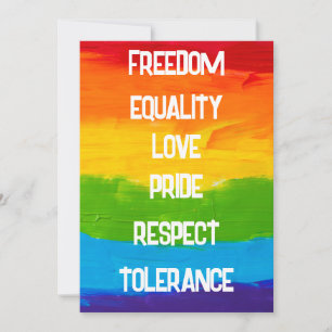 Rainbow Flagga Gay Lesbisk LGBT Julkort