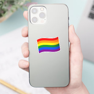 Rainbow Flagga Gay pride HGBTQ out och stolt Klistermärken