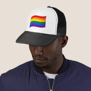 Rainbow Flagga Gay pride LGBT HBT TQ kärlek är kär Keps