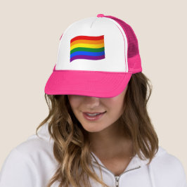 Rainbow Flagga Gay pride LGBT HBT TQ kärlek är kär Keps