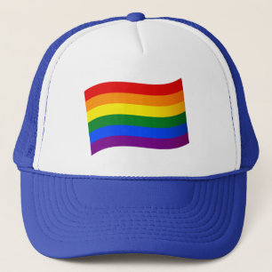 Rainbow Flagga Gay pride LGBT HBT TQ kärlek är kär Keps