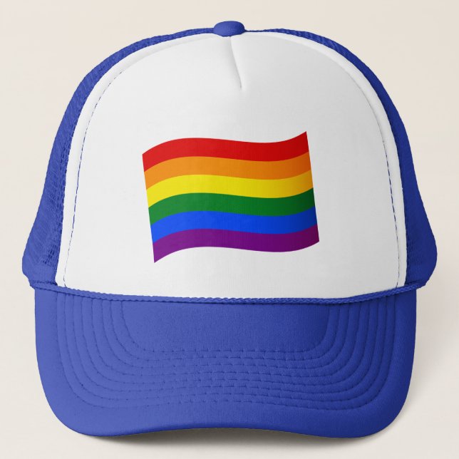 Rainbow Flagga Gay pride LGBT HBT TQ kärlek är kär Keps (Framsida)