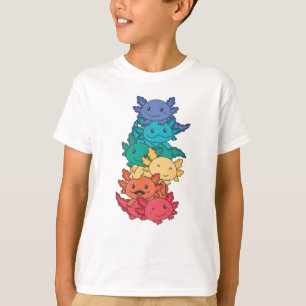 Rainbow Flagga Gay pride Lgbtq Axolotl T Shirt