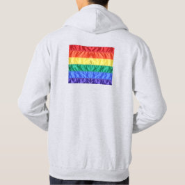 Rainbow Flagga Gay pride LGBTQ LGBT kärlek är kärl Hoodie