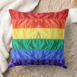 Rainbow Flagga Gay pride LGBTQ LGBT kärlek är kärl Kudde