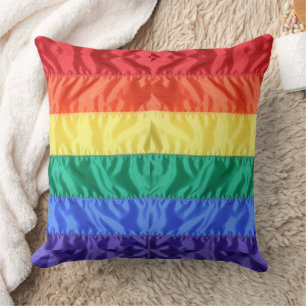 Rainbow Flagga Gay pride LGBTQ LGBT kärlek är kärl Kudde
