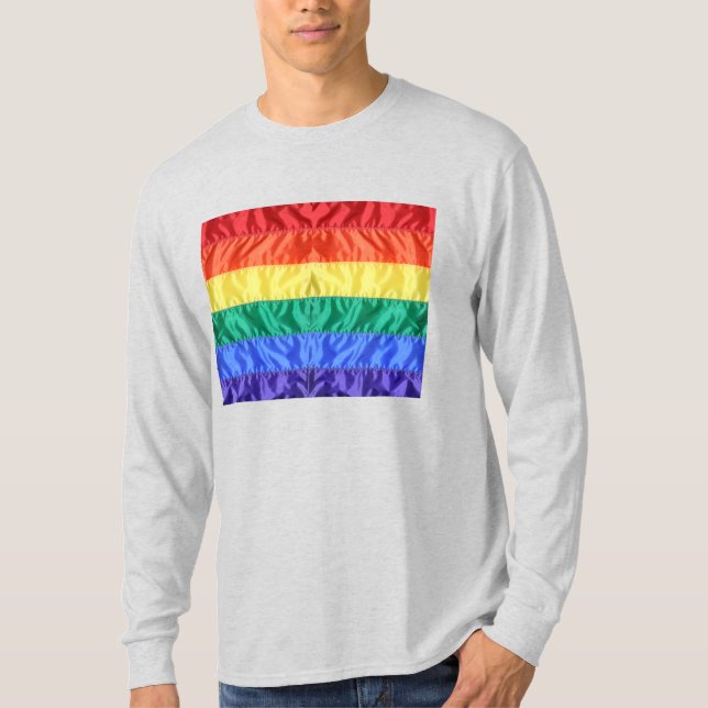 Rainbow Flagga Gay pride LGBTQ LGBT kärlek är kärl T Shirt (Framsida)