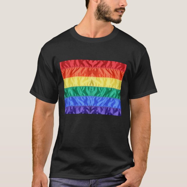 Rainbow Flagga Gay pride LGBTQ LGBT kärlek är kärl T Shirt (Framsida)