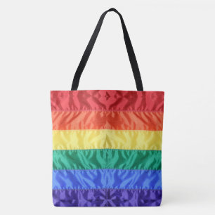 Rainbow Flagga Gay pride LGBTQ LGBT kärlek är kärl Tygkasse