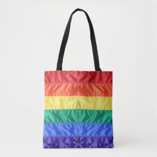 Rainbow Flagga Gay pride LGBTQ LGBT kärlek är kärl Tygkasse