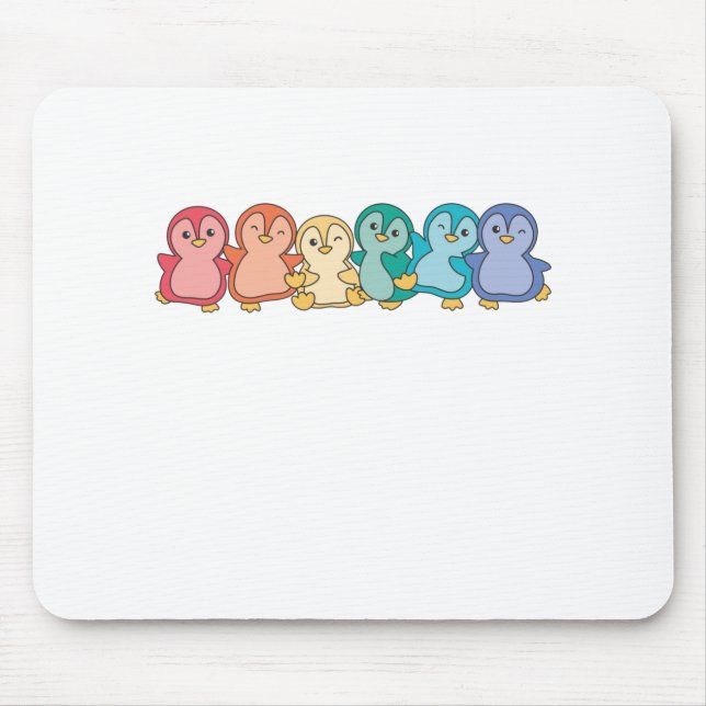 Rainbow Flagga Gay pride Lgbtq Penguin Cute Pengui Musmatta (Framsidan)