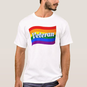 Rainbow Flagga gay veteran gay-militären HGBT LGBT T Shirt
