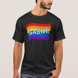 Rainbow Flagga Gayish kärlek är kärlek HBT TQ-prid T Shirt