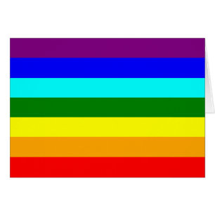 Rainbow Flagga Hälsningskort