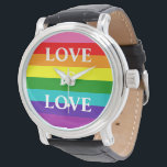 Rainbow Flagga Kärlek är Kärlek Gay pride HBT 8 Ra Armbandsur<br><div class="desc">Rainbow Flagga är Kärlek Gay pride HBT TQ Original 8 Rand Rainbow Pride Färg, Kärlek, Watch</div>