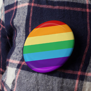 Rainbow flagga knapp