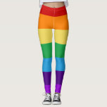 Rainbow flagga leggings<br><div class="desc">Skaffa ett par trendig med originaldesign! Ljusa färger av regnbågen för att fira ditt pride,  eller bara din lycka!</div>