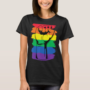 Rainbow Flagga Lgbt Fist Lgbtq Gay Lesbisk Transge T Shirt