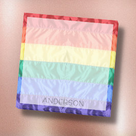 Rainbow flagga LGBT pride rainbow rand eget namn Post-it Block