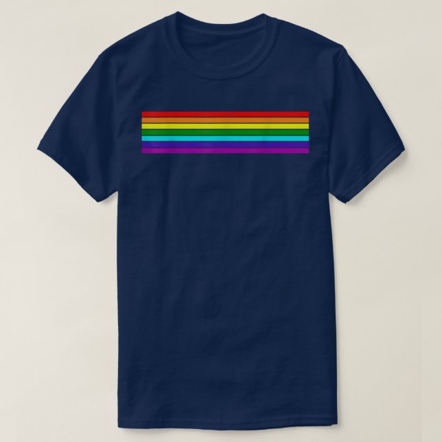 Rainbow Flagga LGBTQ Gay pride HBT Equality Queer  T Shirt (Design framsida)