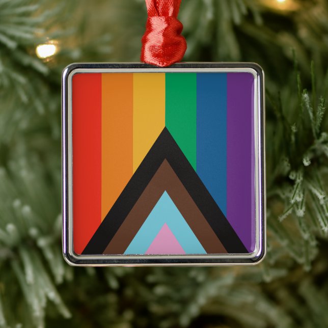 Rainbow Flagga - LGBTQIA - Personalize - Ornament (Träd)