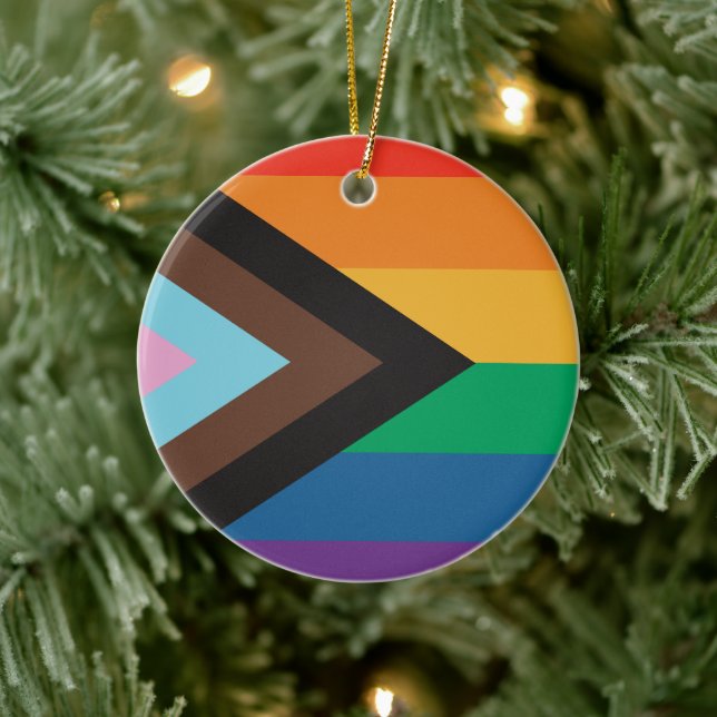 Rainbow Flagga - LGBTQIA - Personalize - Ornament (Träd)