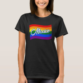 Rainbow Flagga Mexiko Mexikanska gay pride HBT TQ T Shirt