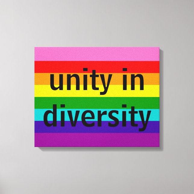 Rainbow Flagga Original 8 Rand LGBT Gay pride Canvastryck (Framsida)