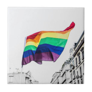 Rainbow Flagga Pride Kakelplatta
