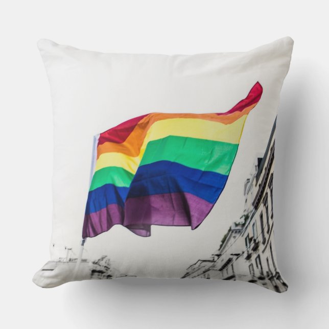 Rainbow Flagga Pride Kudde (Framsida)