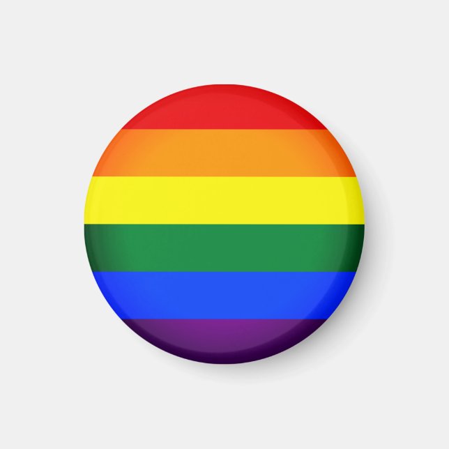 Rainbow Flagga & Pride Rainbow/LGBT community Magn Magnet (Framsidan)