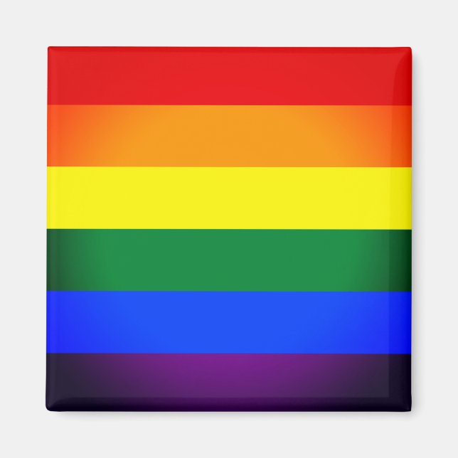 Rainbow Flagga & Pride Rainbow/LGBT community Magn Magnet (Framsidan)