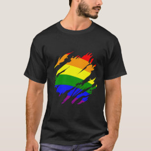 Rainbow Flagga Pride T Shirt
