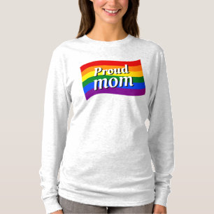 Rainbow Flagga Proud Mamma PFLAG, stolt överordnad T Shirt