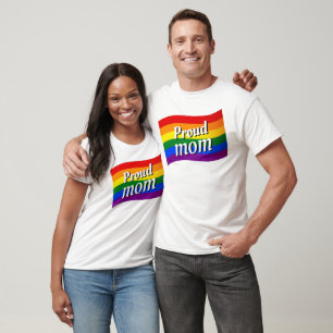 Rainbow Flagga Proud Mamma PFLAG, stolt överordnad T Shirt