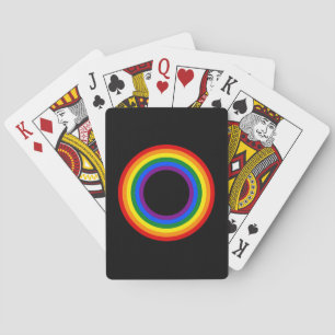 RAINBOW FLAGGA - RAND - HBT färg Ringar Casinokort